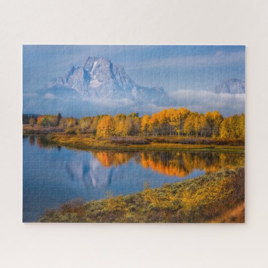 Wasser | Oxbow Bend Jackson Wyoming Puzzle (Horizontal)