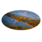 Wasser | Oxbow Bend Jackson Wyoming Schneidebrett (Ecke)