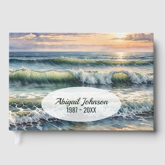 Wasser Ozean Surfen und Strand Gästebuch (Vorderseite)