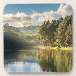 Wasser Pang Oung Lake & Pine Forest Thailand Getränkeuntersetzer