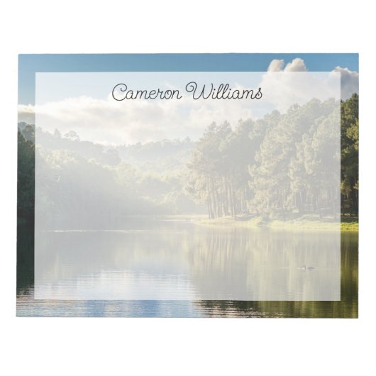 Wasser | Pang Oung Lake & Pine Forest Thailand Notizblock (Vorderseite)