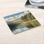 Wasser | Pang Oung Lake & Pine Forest Thailand Rechteckiger Pappuntersetzer (angewinkelt)