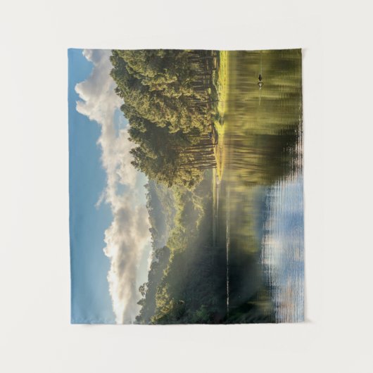 Wasser | Pang Oung Lake & Pine Forest Thailand Wandteppich (Vorderseite)