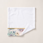 WASSER PEACH FLORAL BADEZIMMER TOWEL SET (Waschlappen)