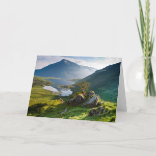 Wasser Pen yr Ole Wen Lake Idwal Snowdonia Park Karte