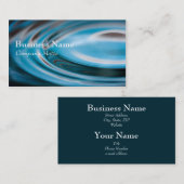 Wasser plätschert generische Visitenkarte des (Vorne/Hinten)