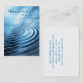 Wasser plätschert Visitenkarte (Vorne/Hinten)