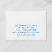 Wasser plätschert Visitenkarte (Rückseite)