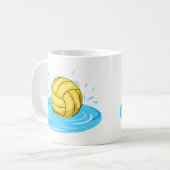 Wasser-Polo-Ball-Tasse Kaffeetasse (Vorderseite Links)