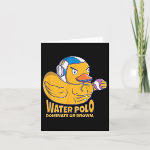 Wasser-Polo-Gummi-Duck-Dominate oder ertrunken auf Karte