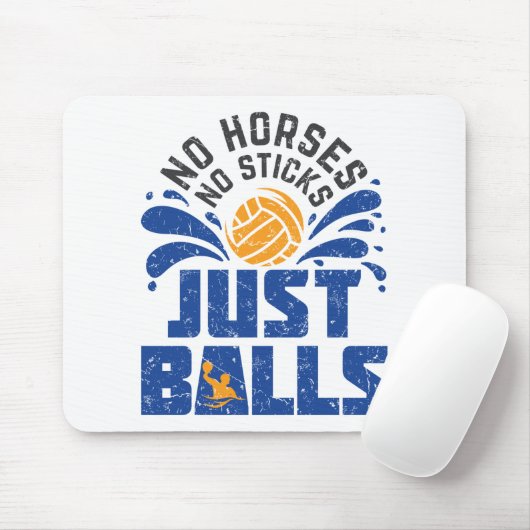 Wasser Polo Keine Pferde keine Stifte nur Balls Mousepad (Mit Mouse)