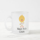 Wasser-Polo-Küken-mattierte GlasTasse Mattglastasse (Links)