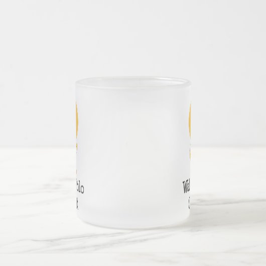 Wasser-Polo-Küken-mattierte GlasTasse Mattglastasse (Mittel)