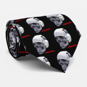 Wasser-Polo-Schädel-Krawatte (Schwarzes) Krawatte (Gerollt)