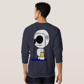 Wasser-Polo-Spieler-Cartoon-Typ Sweatshirt (Schwarz voll)