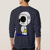 Wasser-Polo-Spieler-Cartoon-Typ Sweatshirt (Rückseite)