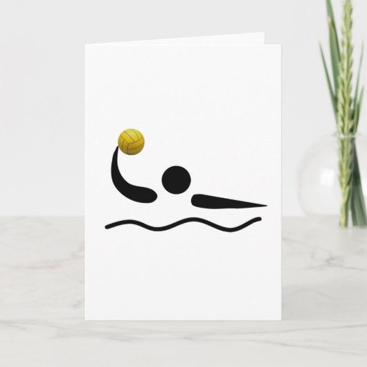 Wasser-Polo-universelles Sport-Symbol Karte (Vorderseite)