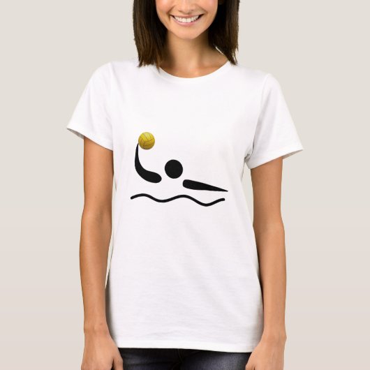 Wasser-Polo-universelles Sport-Symbol T-Shirt (Vorderseite)