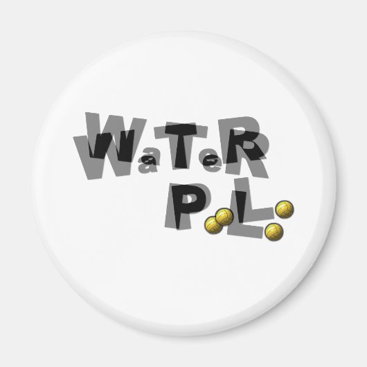 Wasser-Polo-Unschärfe Magnet (Vorne)