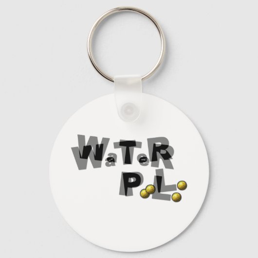 Wasser-Polo-Unschärfe Schlüsselanhänger (Vorderseite)