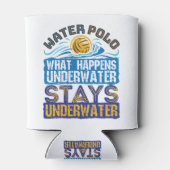 Wasser Polo Was unter Wasser passiert Dosenkühler (Rückseite)