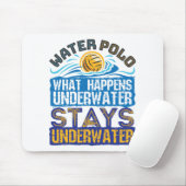 Wasser Polo Was unter Wasser passiert Mousepad (Mit Mouse)