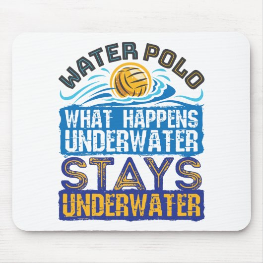 Wasser Polo Was unter Wasser passiert Mousepad (Vorne)