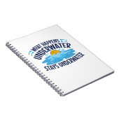 Wasser Polo Was unter Wasser passiert Notizblock (Rechte Seite)