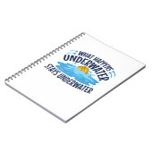 Wasser Polo Was unter Wasser passiert Notizblock (Linke Seite)