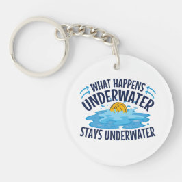 Wasser Polo Was unter Wasser passiert Schlüsselanhänger