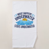 Wasser Polo Was unter Wasser passiert Strandtuch (Vorderseite)