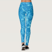 Wasser-Pool-Ozean-Aqua-Blau-Leggings Leggings (Rückseite)