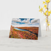 Wasser | Porcupine Mountains Michigan Karte (Gelbe Blume)