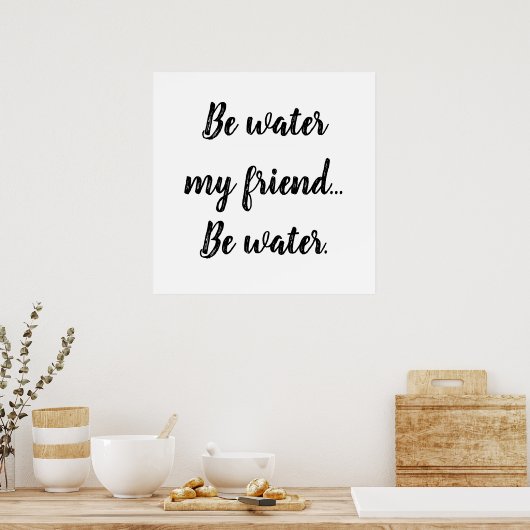 Wasser Poster (Küche)