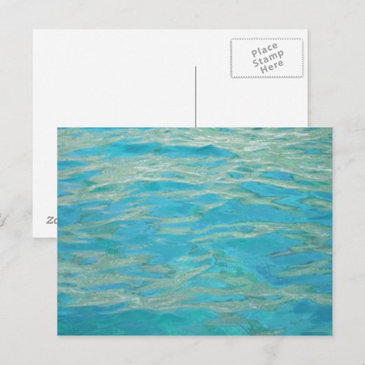 Wasser Postkarte (Vorne/Hinten)