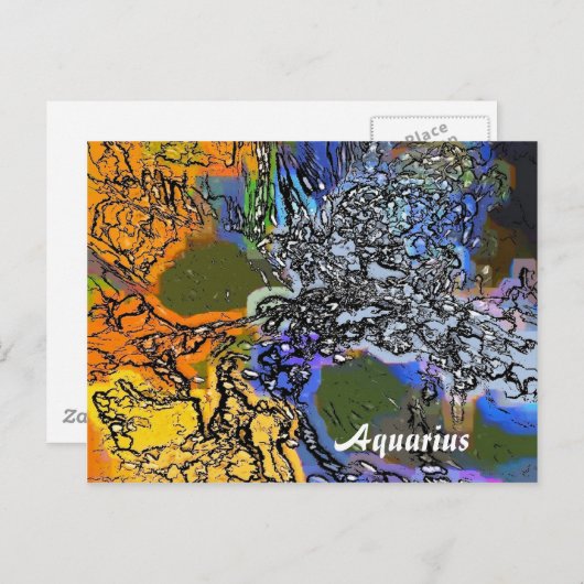 WASSER POSTKARTE (Vorne/Hinten)