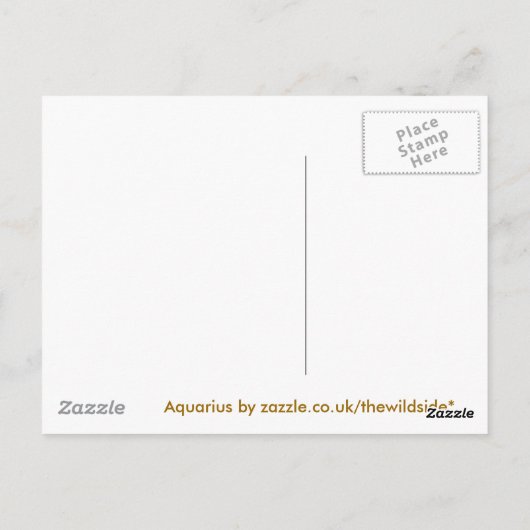 WASSER POSTKARTE (Rückseite)