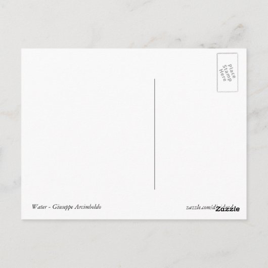 Wasser Postkarte (Rückseite)