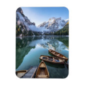 Wasser | Pragser Wildsee Dolomites Italien Magnet (Vertikal)