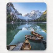 Wasser | Pragser Wildsee Dolomites Italien Mousepad (Vorne)