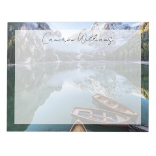Wasser   Pragser Wildsee Dolomites Italien Notizblock