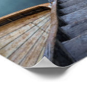 Wasser | Pragser Wildsee Dolomites Italien Poster (Ecke)