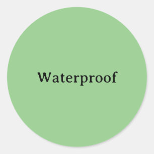 Wasser-Proof-Splash-freie Verpackung Etikett Seite Runder Aufkleber