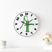 Wasser-Pumpen-Uhr Große Wanduhr (Zuhause)