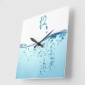 Wasser Quadratische Wanduhr (Winkel)