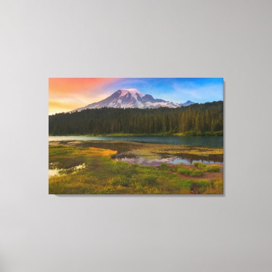 Wasser | Rainier National Park, Washington Leinwanddruck (Vorderseite)