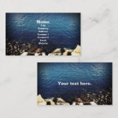 Wasser Rand, Visitenkarteschablone Visitenkarte (Vorne/Hinten)
