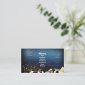 Wasser Rand, Visitenkarteschablone Visitenkarte (Stehend Vorderseite)