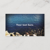 Wasser Rand, Visitenkarteschablone Visitenkarte (Rückseite)