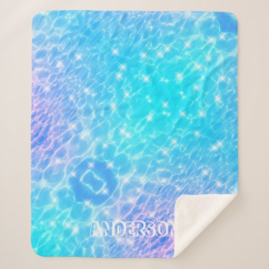 Wasser reißt Wasser Texturen moderne individuelle Sherpadecke (Vorderseite)